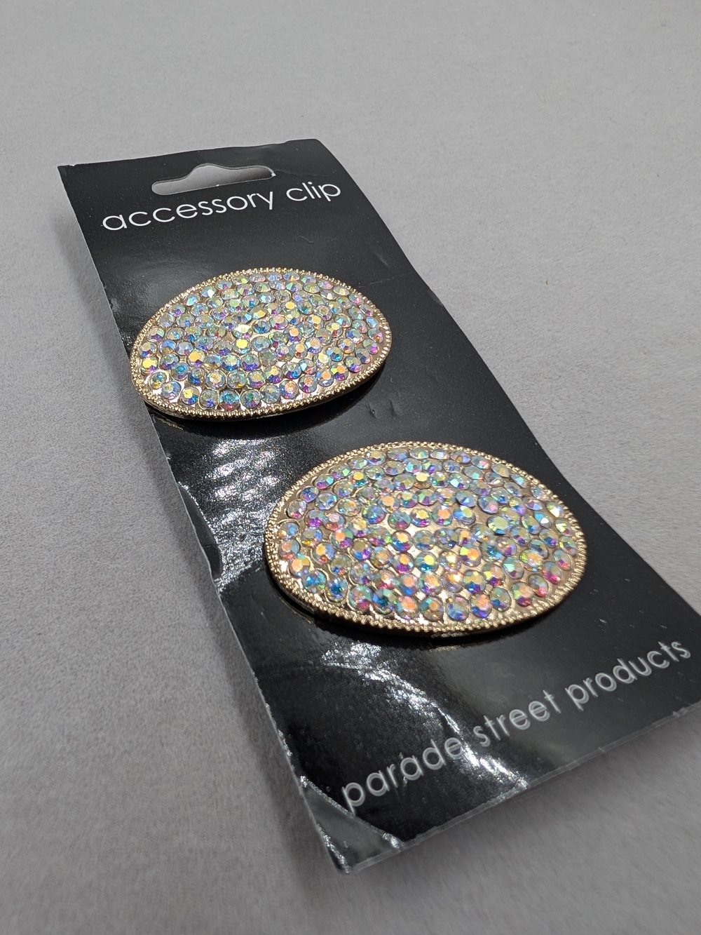 Parade Street Products AB Rhinestone Accessory Shoe Clips Gold Tone NWT | 0833